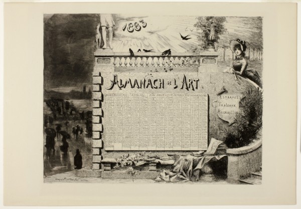 Almanac for L’Art, published 1883, Daniel Charles Marie Mordant, French, c. 1853-1914, France,