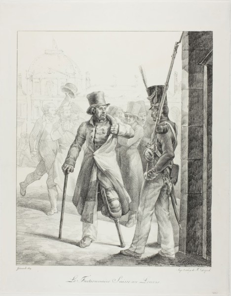 Swiss Sentry at the Louvre, 1819, Jean Louis André Théodore Géricault, French, 1791-1824, France,