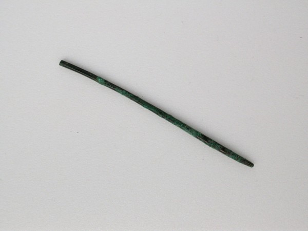 Pin Shank, Geometric Period (800–600 BC), Greek, Thessaly, Thessaly, Bronze, 7.6 × 0.3 × 0.3 cm (3