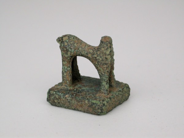 Seal with Quadruped, Geometric Period (800–600 BC), Greek, Thessaly, Thessaly, Bronze, 2.6 × 2.5 ×