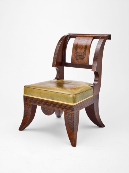 Chair, 1802/10, After a design published by Thomas Hope, English, born Netherlands, 1769–1831,