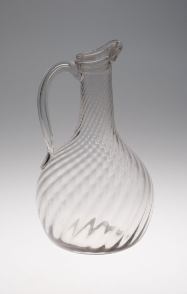 Carafe, 18th century, Possibly Normandy, France, Glass, non-lead, H. 26.4 cm (10 3/8 in.)