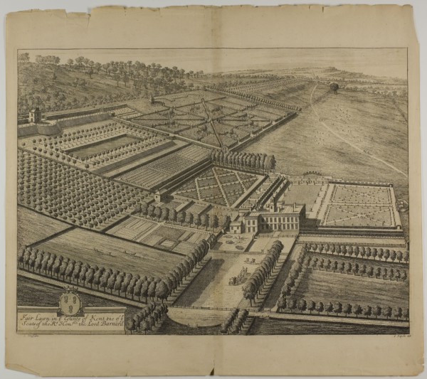 Fair Lawn in the County of Kent, plate 49 from Britannia Illustrata, published 1707, Jan Kip