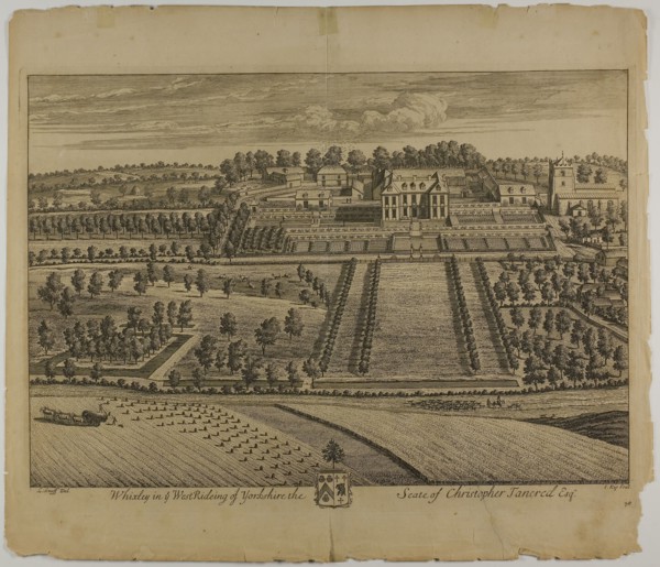 Whixley, plate 78 from Britannia Illustrata, published 1707, Jan Kip (Dutch, c. 1653-1722), after