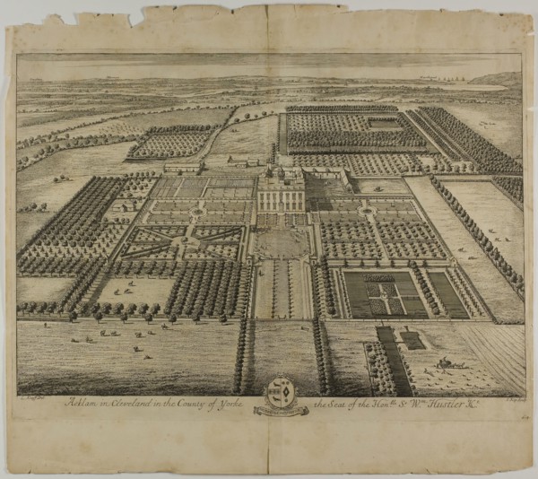 Acklam in Cleveland in the County of Yorke, plate 64 from Britannia Illustrata, published 1707, Jan