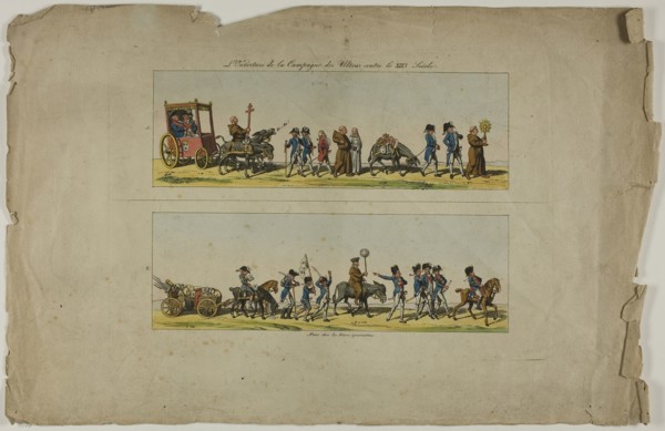 Plates One and Two, from L’Ouverture de la Campagne des Ultras contre la XIXe siecle, n.d., Unknown