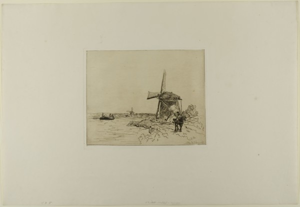 The Towpath, from Cahier de six eaux-fortes, vues de Hollande, 1862, Johan Barthold Jongkind,