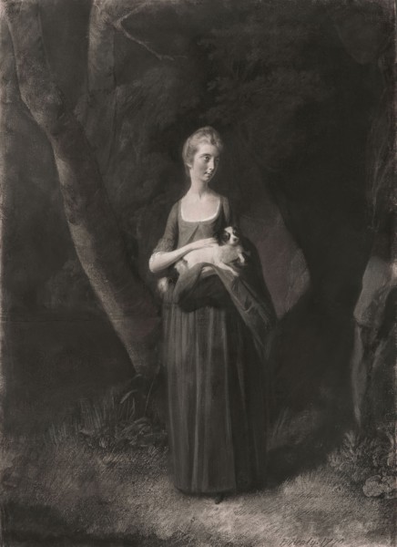 Miss Cunningham Holding Her King Charles Spaniel, 1770, Robert Healy, Irish, 1743-1771, Ireland,