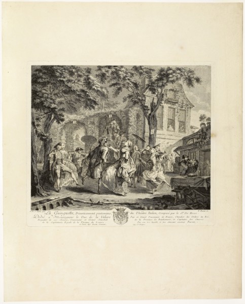 The Dance Hall, n.d., Pierre François Basan (French, 1723-1797), after Gabriel de Saint-Aubin