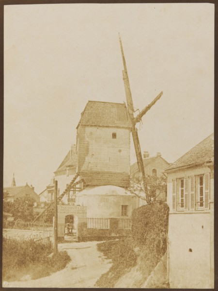 Moulin de la Galette (Montmartre), 1842, Hippolyte Bayard, French, 1801–1887, France, Salted paper