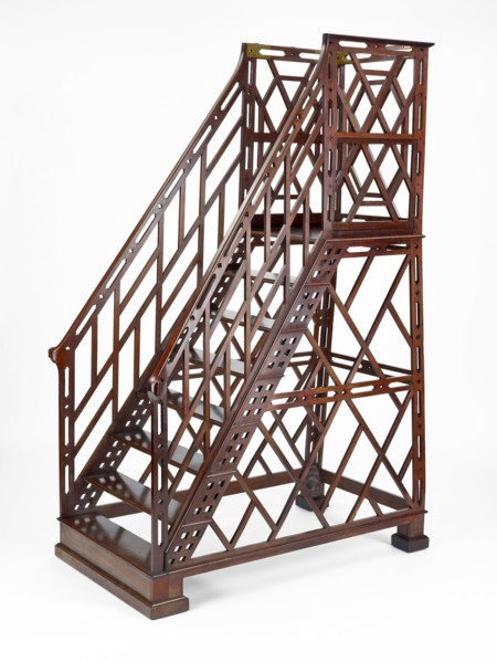 Library Ladder, 1782, William France (English, 1759–1838), London, Made for Badminton House,
