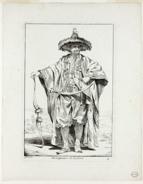 Ambassadeur de la Chine, plate fifteen from Caravanne du Sultan à la Mecque, 1748, Joseph Marie
