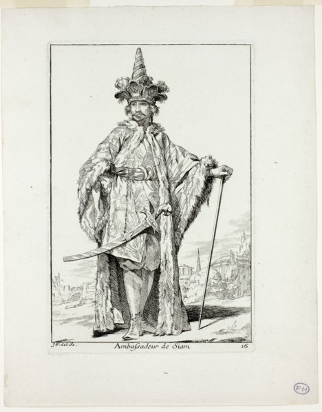Ambassadeur du Siam, plate sixteen from Caravanne du Sultan à la Mecque, 1748, Joseph Marie Vien,