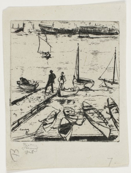 Pleasure Boats, Chelsea, 1888–89, Theodore Roussel, French, worked in England, 1847-1926, England,