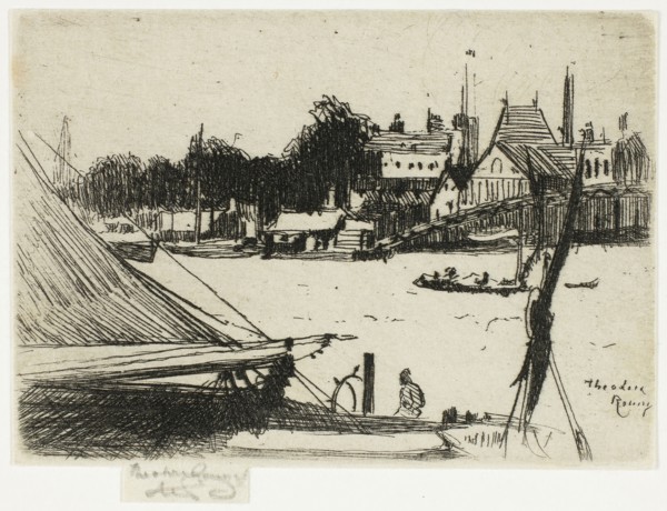 Battersea from Chelsea, 1888–89, Theodore Roussel, French, worked in England, 1847-1926, England,