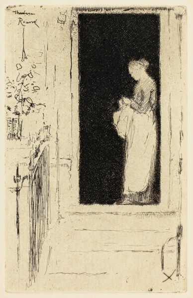 Penelope, A Doorway Chelsea, 1888–89, Theodore Roussel, French, worked in England, 1847-1926,
