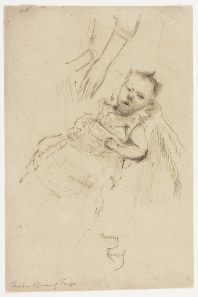 Portrait of Margery Chambers, Aged Ten Weeks, 1890, Theodore Roussel, French, worked in England,