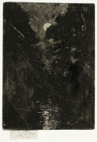 Trees in Moonlight, 1890–1900, Theodore Roussel, French, worked in England, 1847-1926, England,