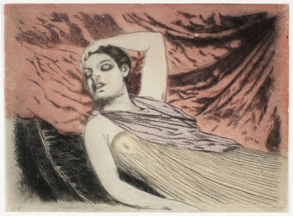 The Sleeping Model or The Sleeper, 1890–97, Theodore Roussel, French, worked in England, 1847-1926,