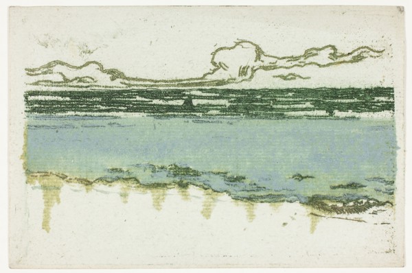 The Sea at Bognor, 1895, Theodore Roussel, French, worked in England, 1847-1926, France, Soft