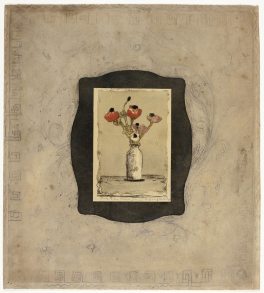 Anemonies, 1897, Theodore Roussel, French, worked in England, 1847-1926, England, Color etching and