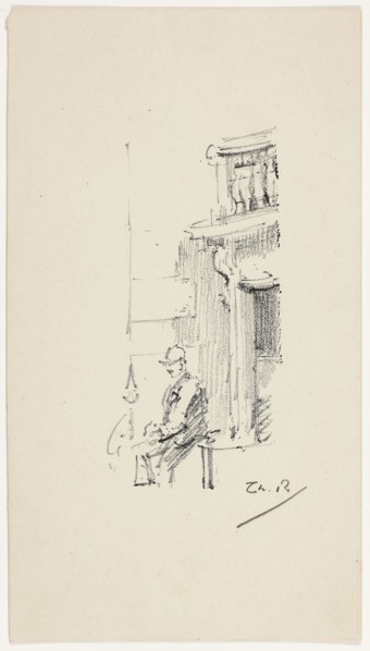 Figure and Doorway, 1890–94, Theodore Roussel, French, worked in England, 1847-1926, England,