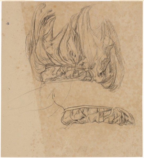 Study for Festival, c. 1875, Sir Edward John Poynter, English, 1836-1919, England, Black chalk on