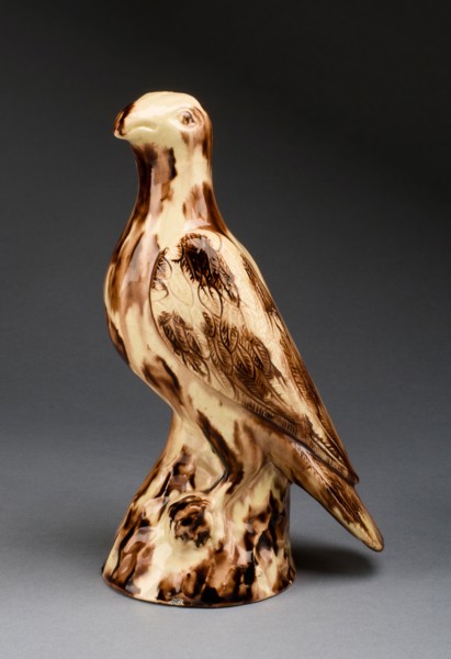 Bird, c. 1765, Staffordshire, England, Staffordshire, Lead-glazed earthenware (creamware), 22.7 x