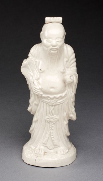 Figure of a Sage, c. 1750, Staffordshire, England, Staffordshire, Salt-glazed stoneware, 18.4 x 6.4