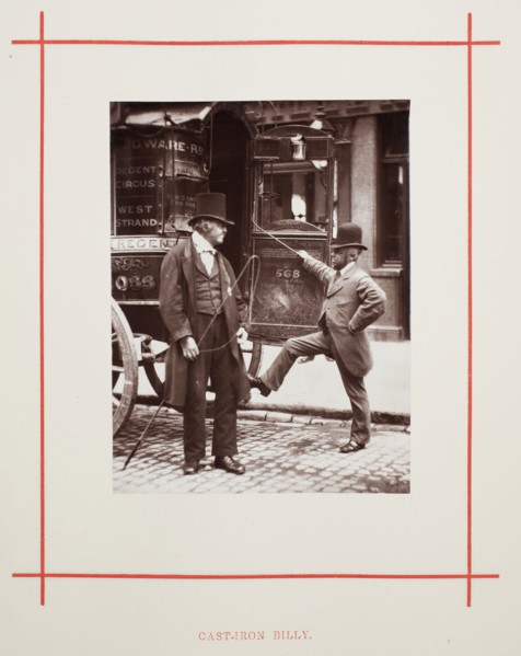 Cast-Iron Billy, 1877, John Thomson, Scottish, 1837–1921, Scotland, Woodburytype, from the album