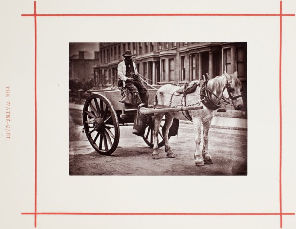 The Water-Cart, 1877, John Thomson, Scottish, 1837–1921, Scotland, Woodburytype, from the album