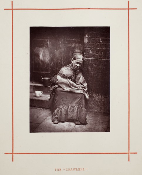 The Crawlers, 1877, John Thomson, Scottish, 1837–1921, Scotland, Woodburytype, from the album