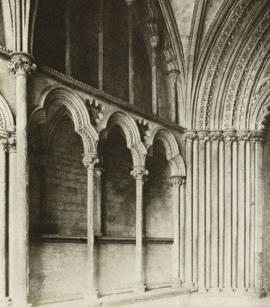 Ely Cathedral: Galilee Porch, details, c. 1891, Frederick H. Evans, English, 1853–1943, England,