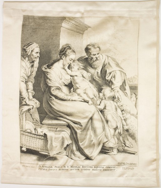 The Holy Family with Saint John and Saint Elizabeth, 1620, Lucas Emil Vorsterman (Flemish,