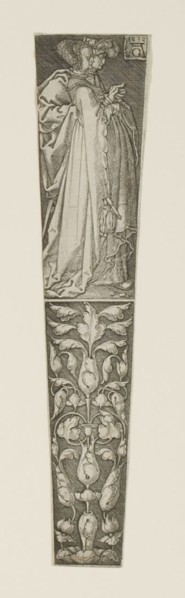 Dagger Sheath with a Young Couple Above, 1532, Heinrich Aldegrever, German, 1502-1561, Germany,