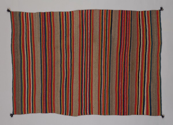 Shoulder Blanket with Plain-Stripe Design, 1860/90, Navajo (Diné), Northern New Mexico or Arizona,