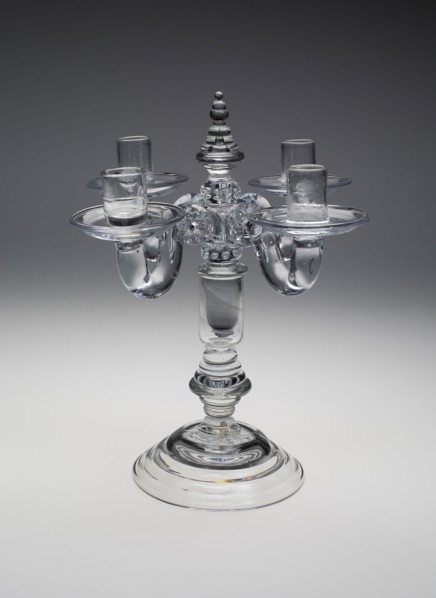 Candelabra, 1700/20, England, Glass, 34.9 × 25.4 × 25.4 cm (13 3/4 × 10 × 10 in.)