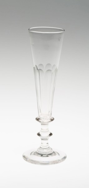 Flute, c. 1850, England, Glass, 19.1 cm (7 1/2 in.)