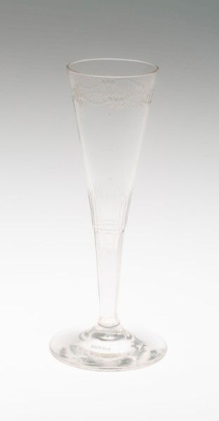 Flute, 1850/90, Probably France, France, Glass, 15.2 cm (6 7/8 in.)