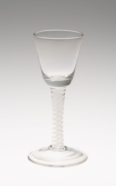 Wine Glass, 18th century, England, Glass, 15.6 × 7.6 cm (6 1/8 × 3 in.)