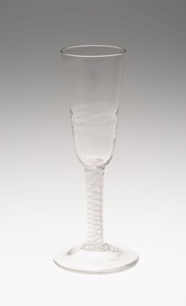 Toasting Ale Glass, c. 1760, England, Glass, 19.8 cm (7 13/16 in.)