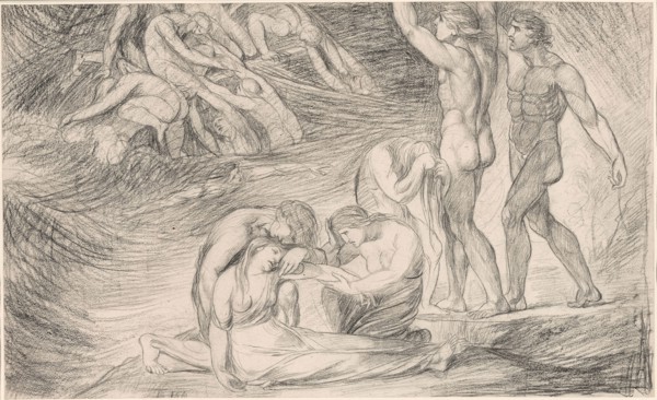 Viola Surviving the Shipwreck off the Coast of Illyria, from Twelfth Night, c. 1776, George Romney,