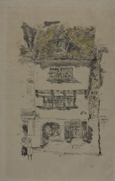 Yellow House, Lannion, 1893, James McNeill Whistler, American, 1834-1903, United States, Transfer