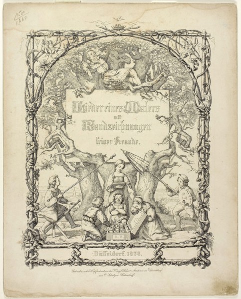 Songs of the Painters with Etchings, 1838, Rudolph von Normann, German, 1806-1882, Germany, Etching