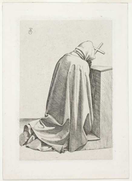 Kneeling Pilgrim with Cross and Book, 1826, Johann Friedrich Overbeck, German, 1789–1869, Germany,