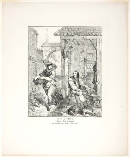 The Little Witch, plate four from Zehn Blätter zu Hebels Alemannischen Gedichten, 1820, Sophie