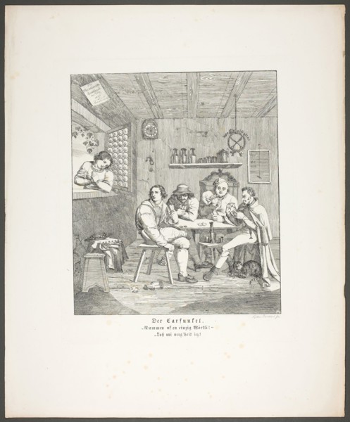 The Carbuncle, plate two from Zehn Blätter zu Hebels Alemannischen Gedichten, 1820, Sophie Reinhard