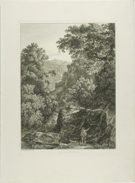 A Subiaco, from Malerisch Radierte Prospekte aus Italien, 1792, Johann Christian Reinhart, German,