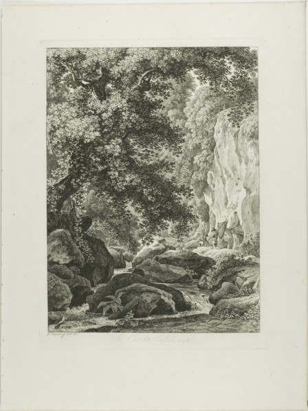 A Civita Castellana, from Malerisch Radierte Prospekte aus Italien, 1793, Johann Christian