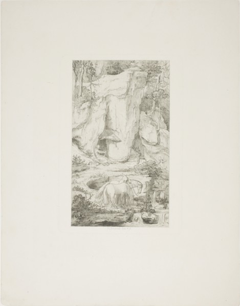A Hermit Leading his Horse to Water, 1840, Moritz von Schwind, Austrian, 1804-1871, Austria,